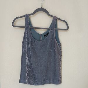 J. Crew Gray Velvet Tank Top